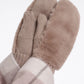 Oxo Faux Fur Gloves - Oat