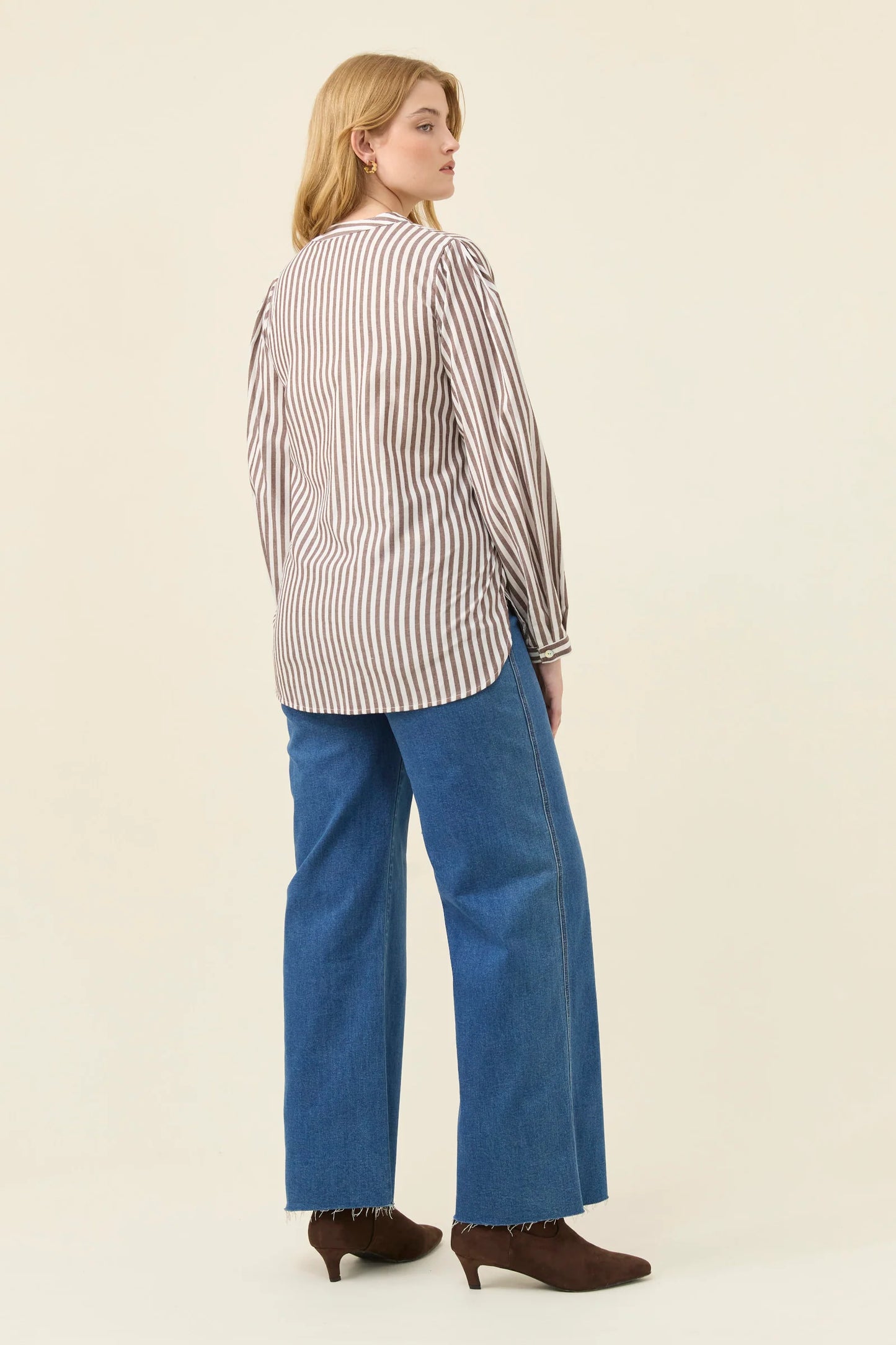 Quinn Wrap Shirt - Chocolate