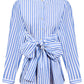 Quinn Wrap Shirt - Cobalt