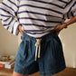 DARCY RELAXED EVERYDAY SHORT/WASHED INDIGO