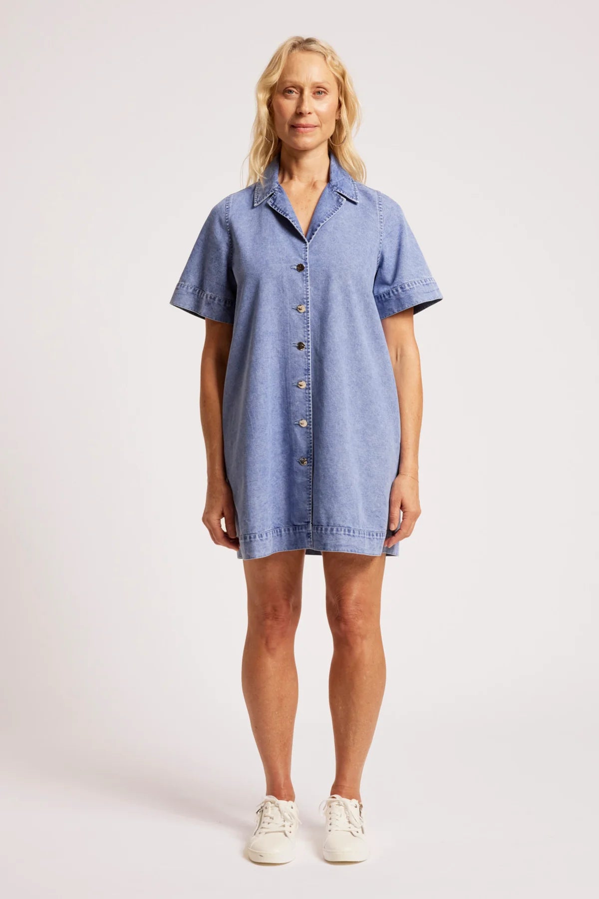 Dusk Denim Shirt Dress - Denim