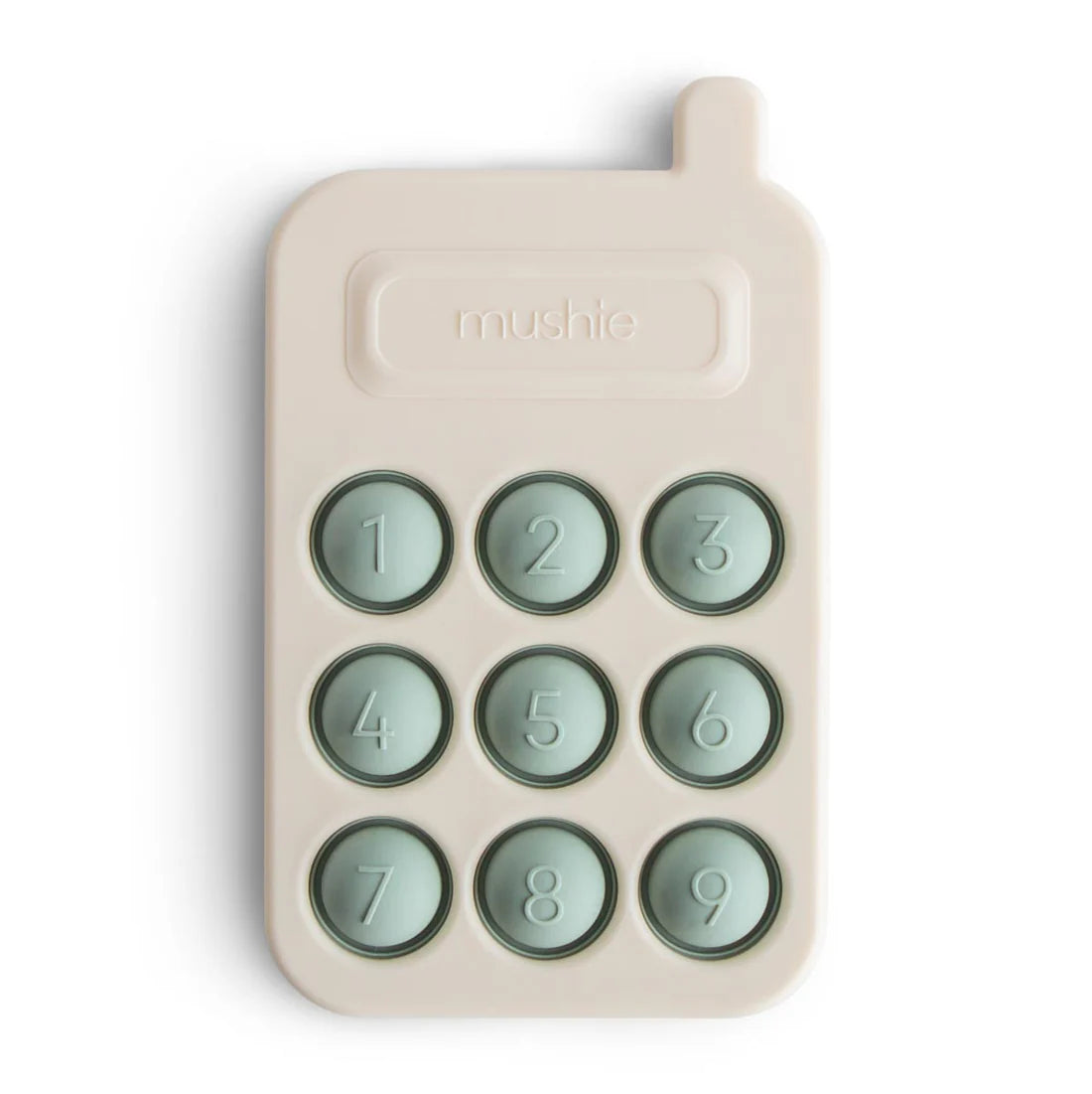 Mushie Phone press Toy  - Cambridge Blue (Sage)