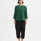 Curved Seam Top - Hunter Green