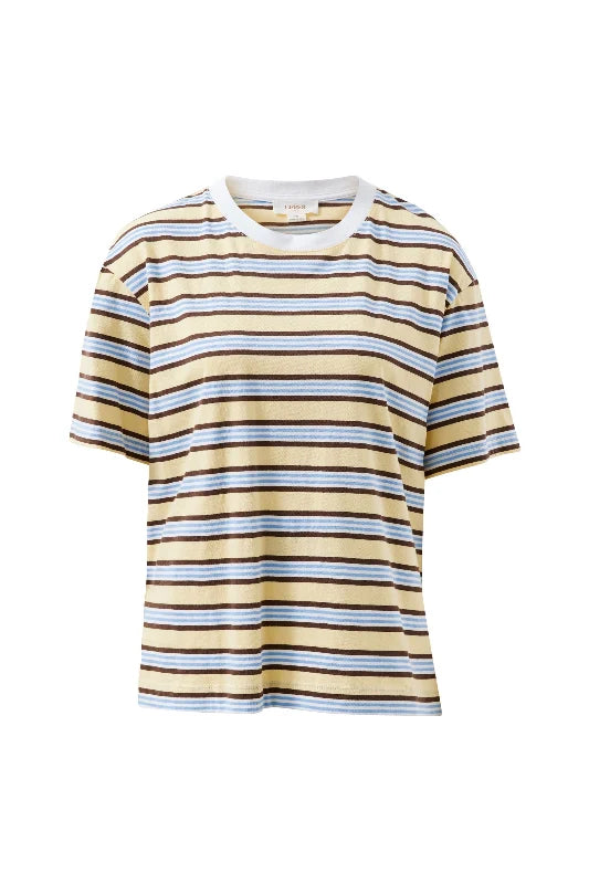 STEVIE SLOUCHY TEE / NEW BUTTER BRUNETTE STRIPE