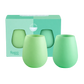 gerbera + leaf | fegg | silicone unbreakable glasses