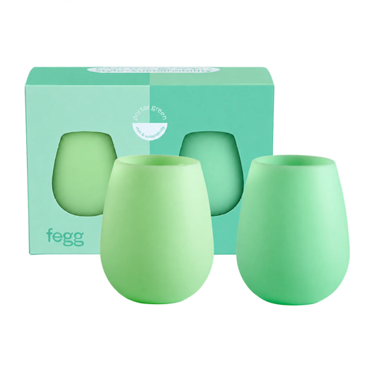gerbera + leaf | fegg | silicone unbreakable glasses