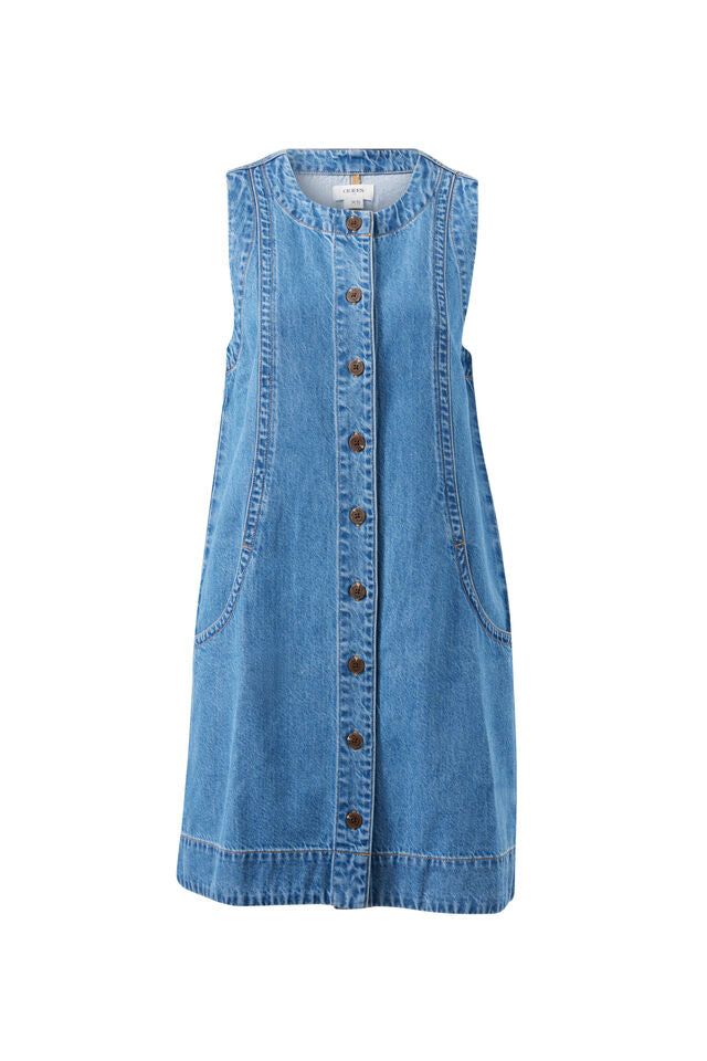 Suki Shift Dress - Fresh Indigo