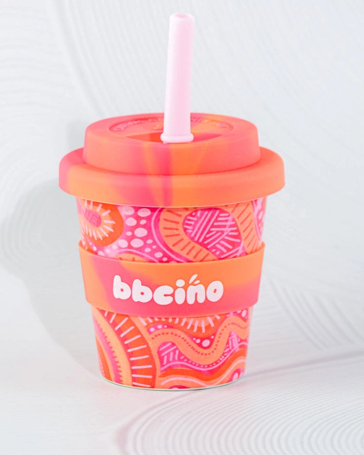 Mum and Bub Babycino Cup - 120ml (Straw Included) (Merindah-Gunya Collab)