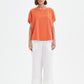 Bubble Sleeve Tee -  Orange Ember