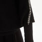 Contrast Stitch Detail Knit - Black