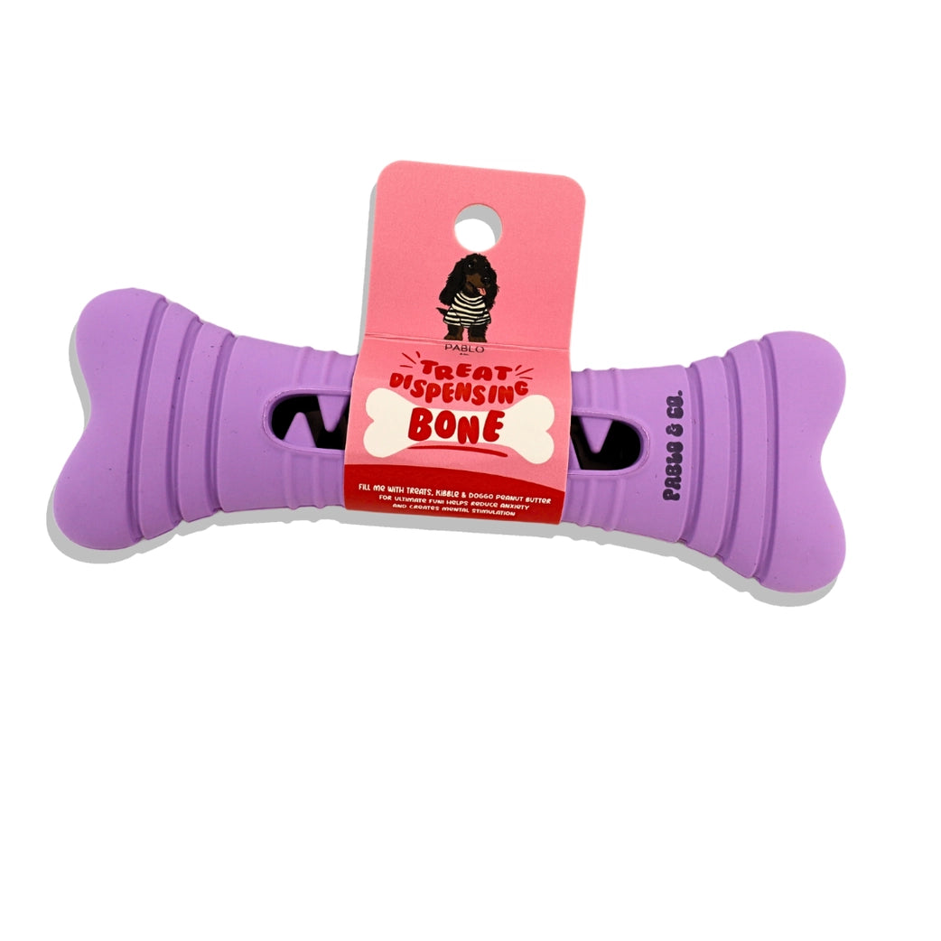 Treat Dispensing Bone - Purple