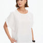 Ladder Raglan Sleeve Top - White