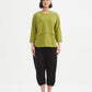 Curved Seam Top - Chartreuse