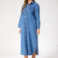Denver Denim Shirt Dress - Blue