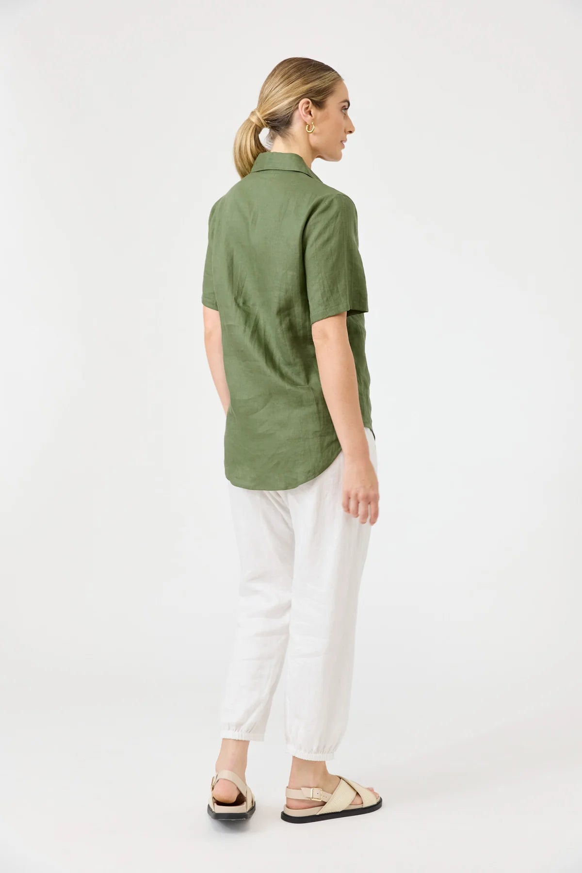 Studio Short Sleeve Shirt Olive