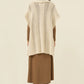 Luna Relaxed Knit Vest - Ivory