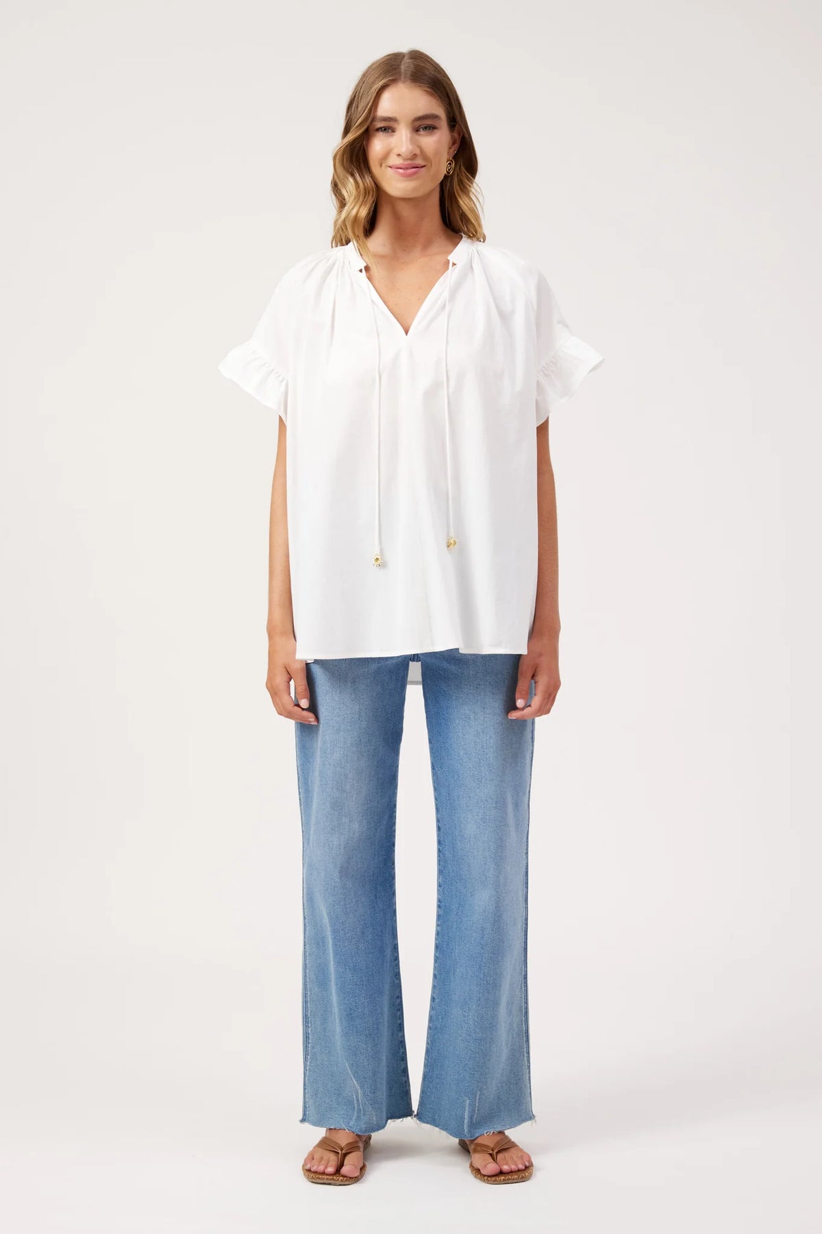 Crete Top - White