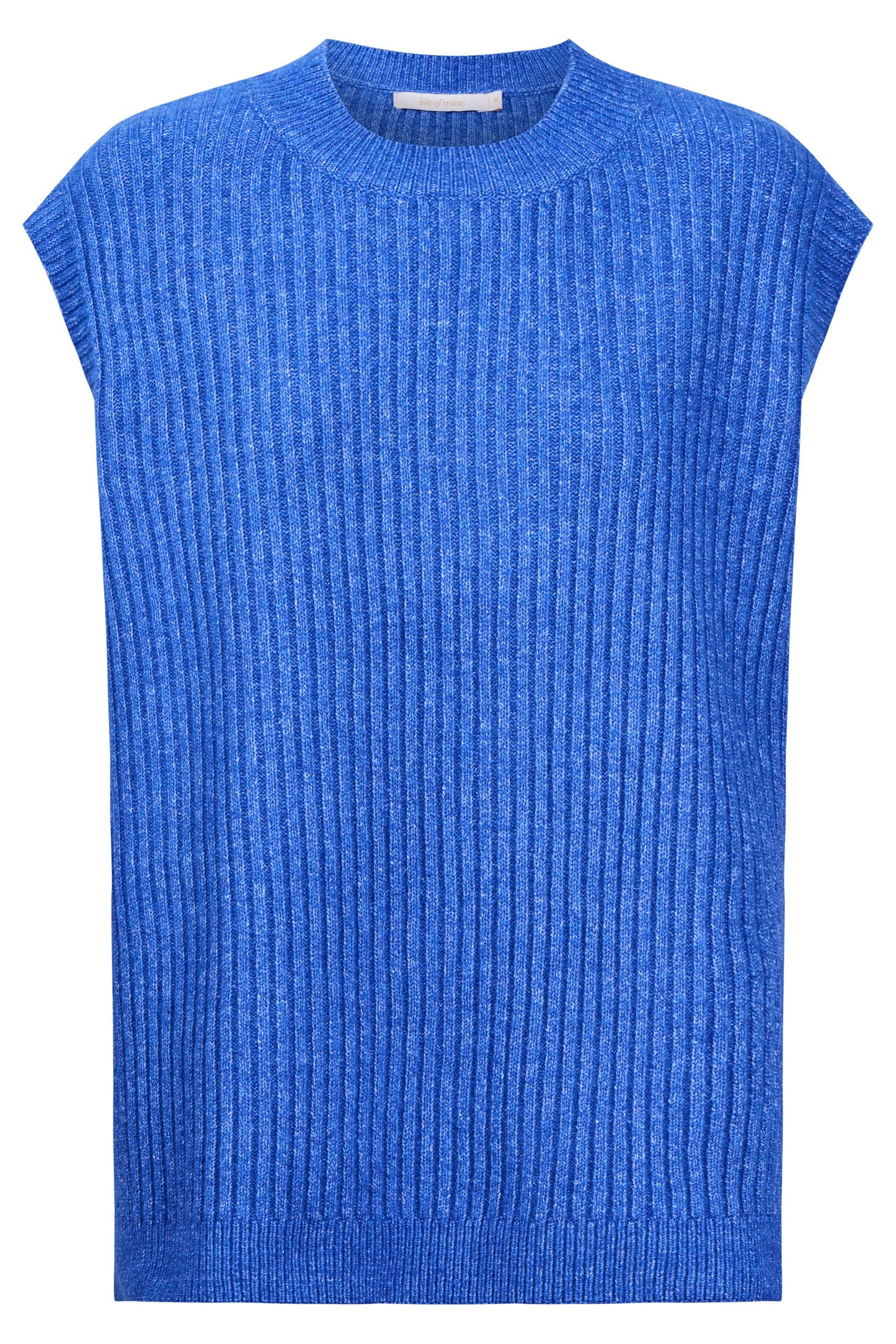 Miru Crew Knit Vest Cobalt
