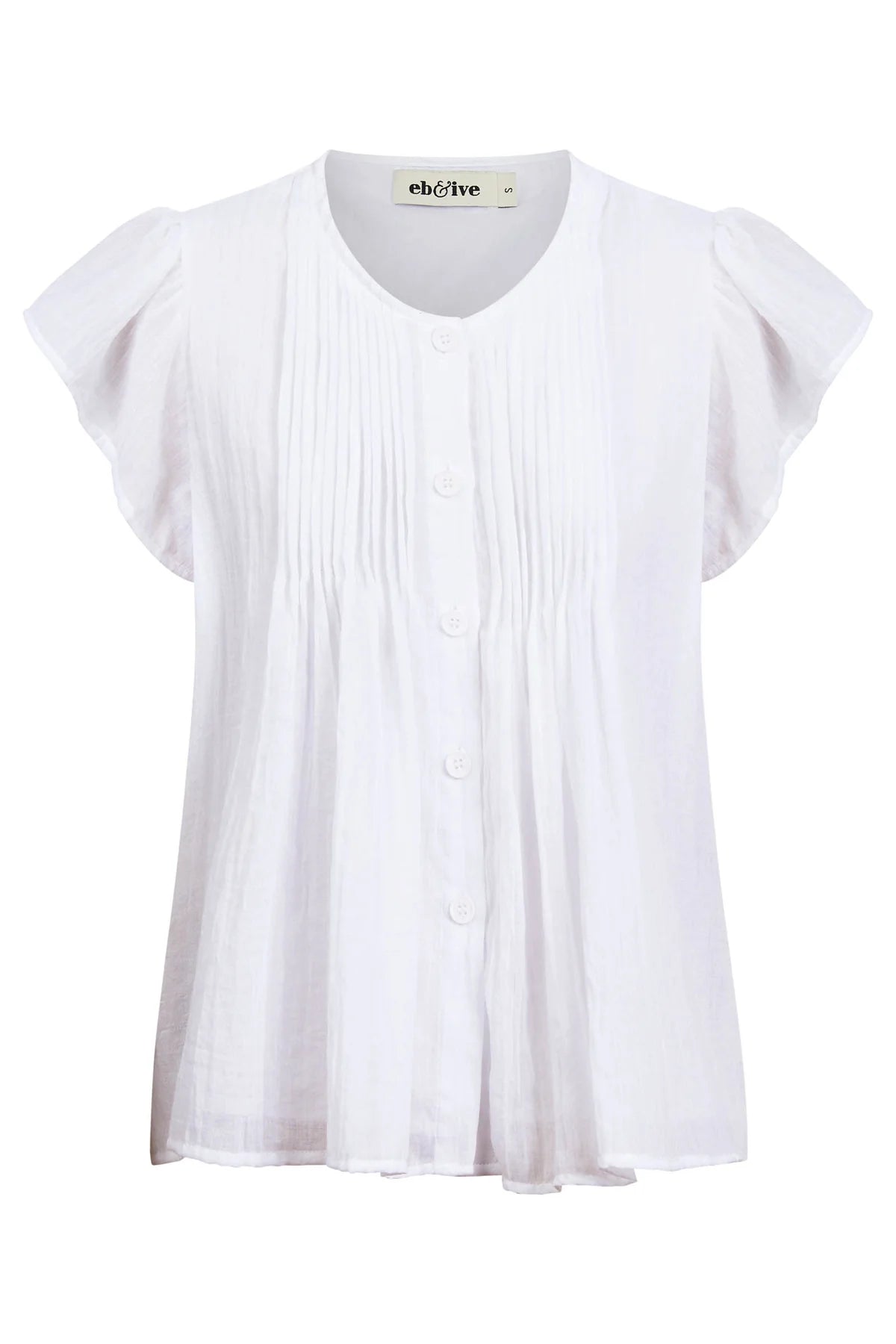 Orsula Button Top White