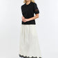 Alex Cotton Sleeve Tee - Black