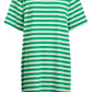Limon Stripe Tee Dress - Green