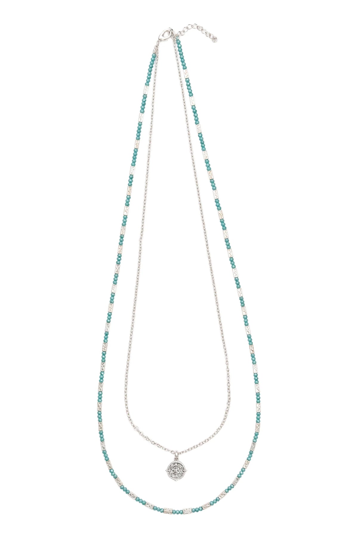 Frida Necklace - Silver/Mint