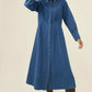 Sloane Denim Maxi Dress - Check