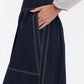 MARION COTTON SKIRT NAVY