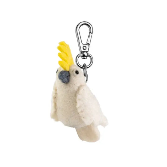 Felt Cockatoo Key Chain