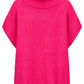Valenza Knit Poncho - Hot Pink (One Size)