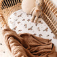 Hazelnut Diamond Knit Organic Baby Blanket