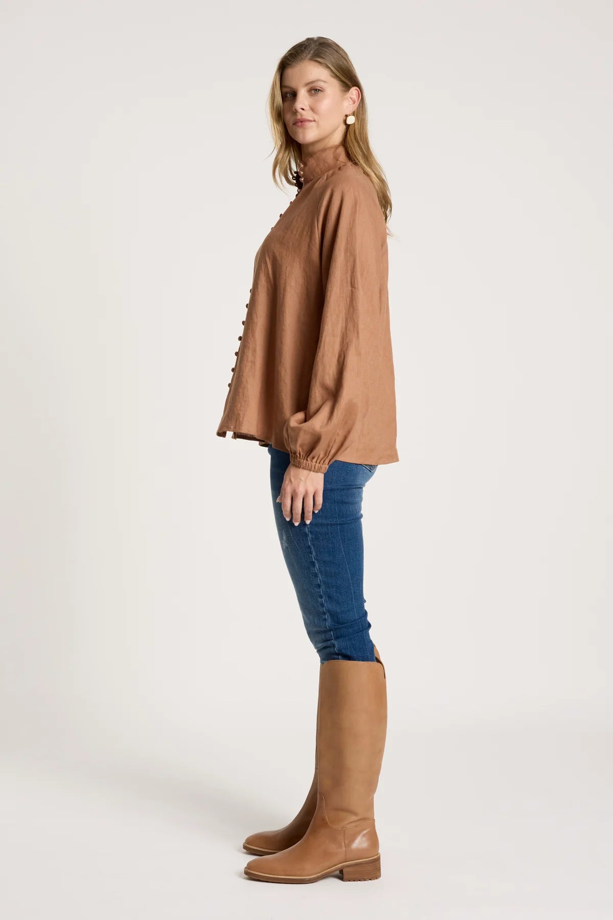 Bajau Button Shirt - Clay