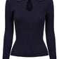 Nell Knit Top - Navy