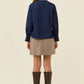 Sloane Denim Frill Shirt Indigo