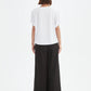 Bubble Sleeve Tee - White