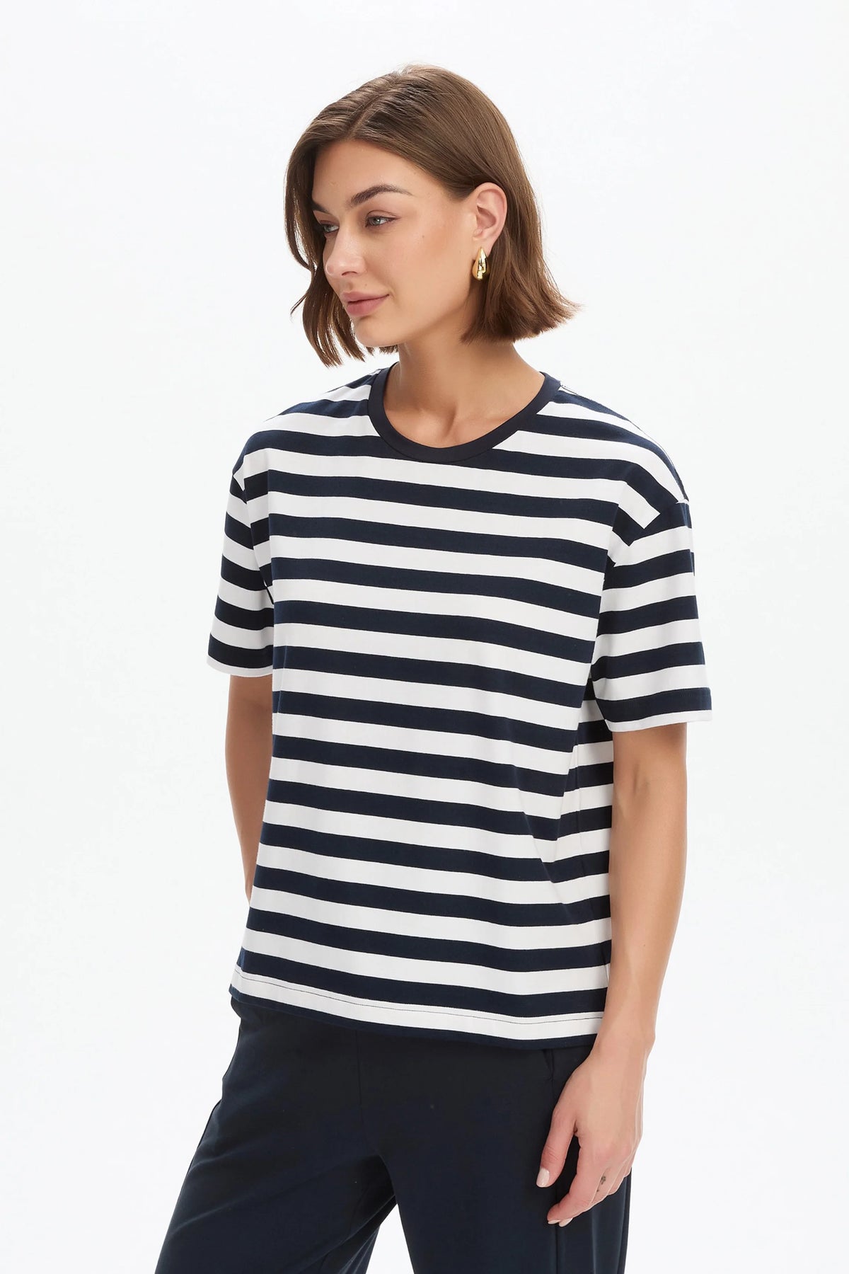 Stripe Boxy Tee