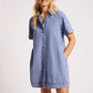 Dusk Denim Shirt Dress - Denim