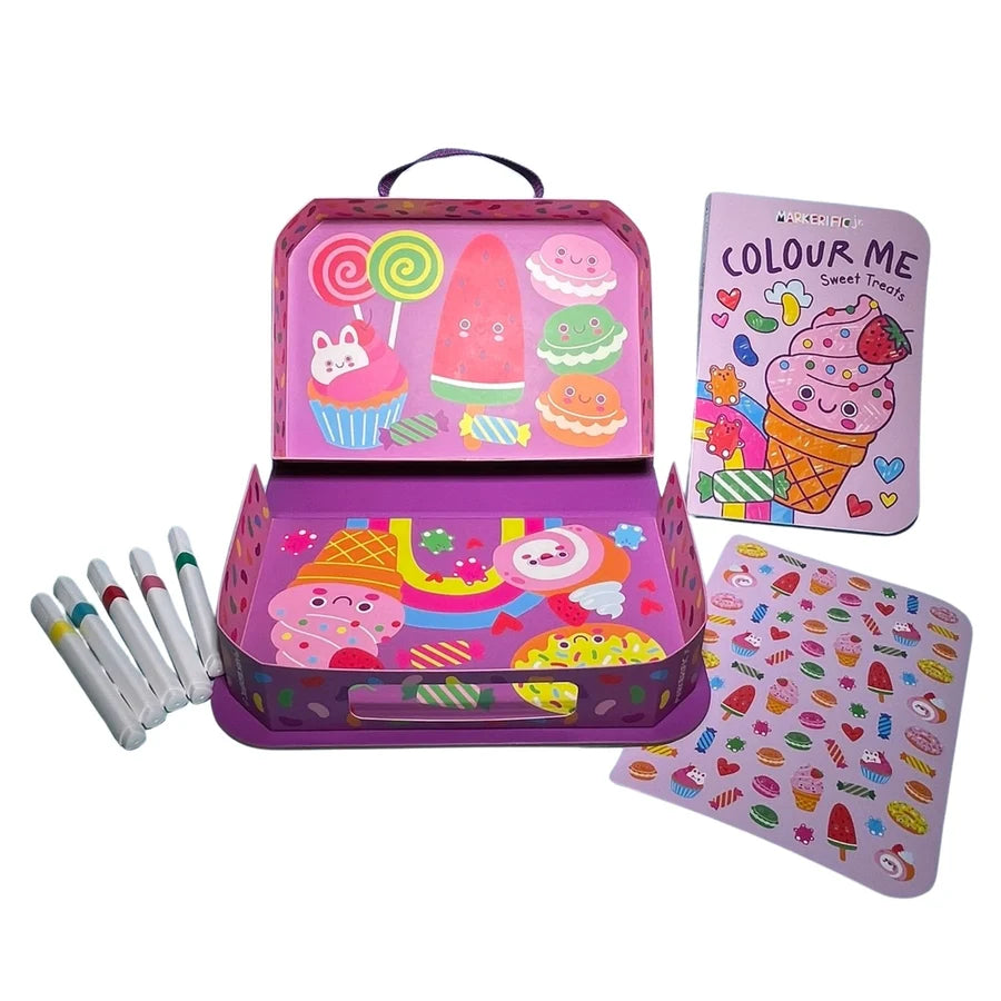 Markerific Jr. - Colour Me Carry Case - Sweet Treats