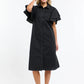 Lainie Flutter Dress Black