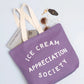 Ice Cream Appreciation Society - Lavender Canvas Tote Bag