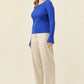 Darby Knit Top Cobalt