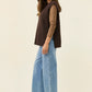 Miru Crew Knit Vest Chocolate