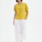 Bubble Sleeve Tee - Sunflower Yellow