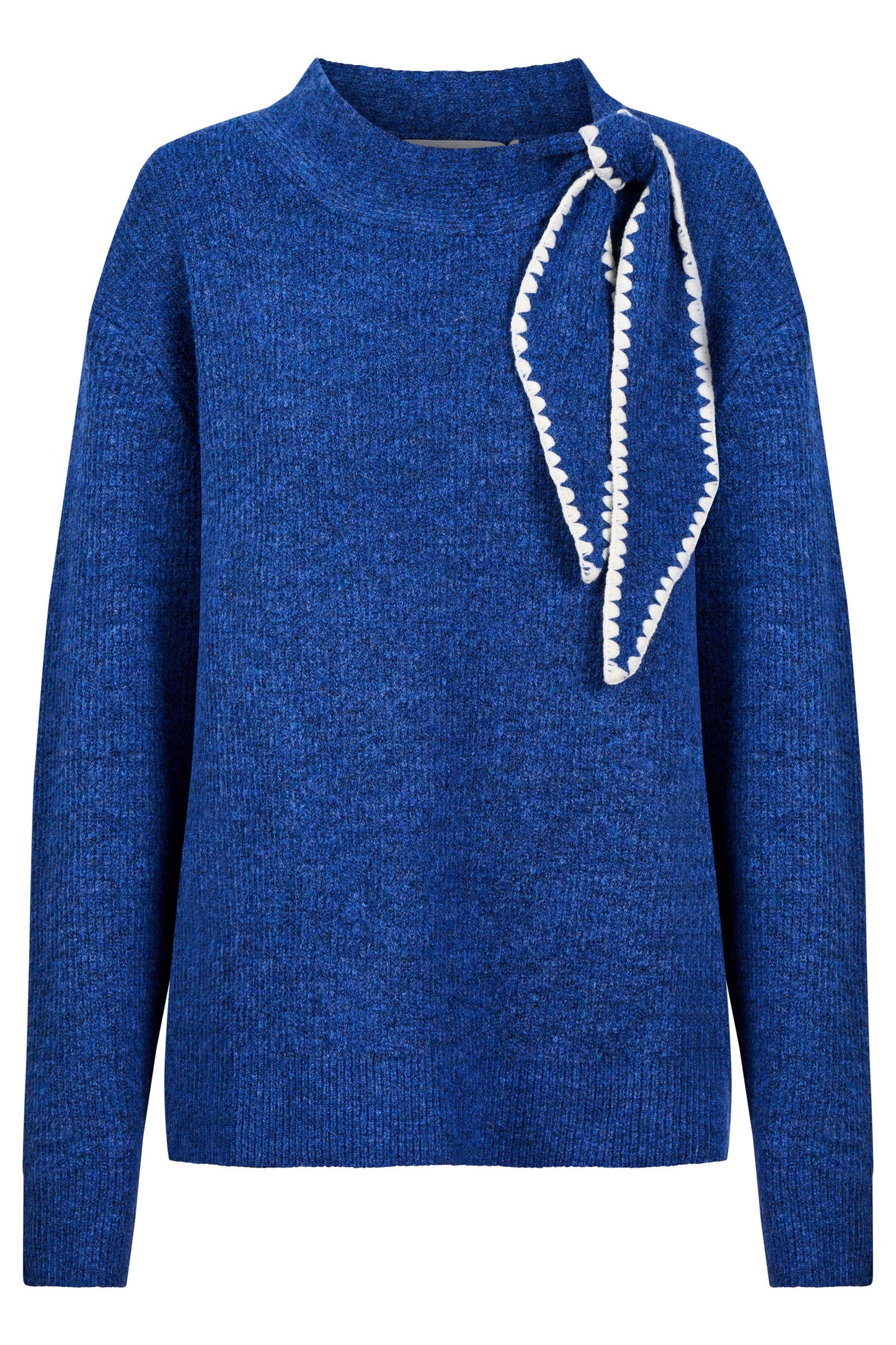Athena Scarf Jumper Cobalt