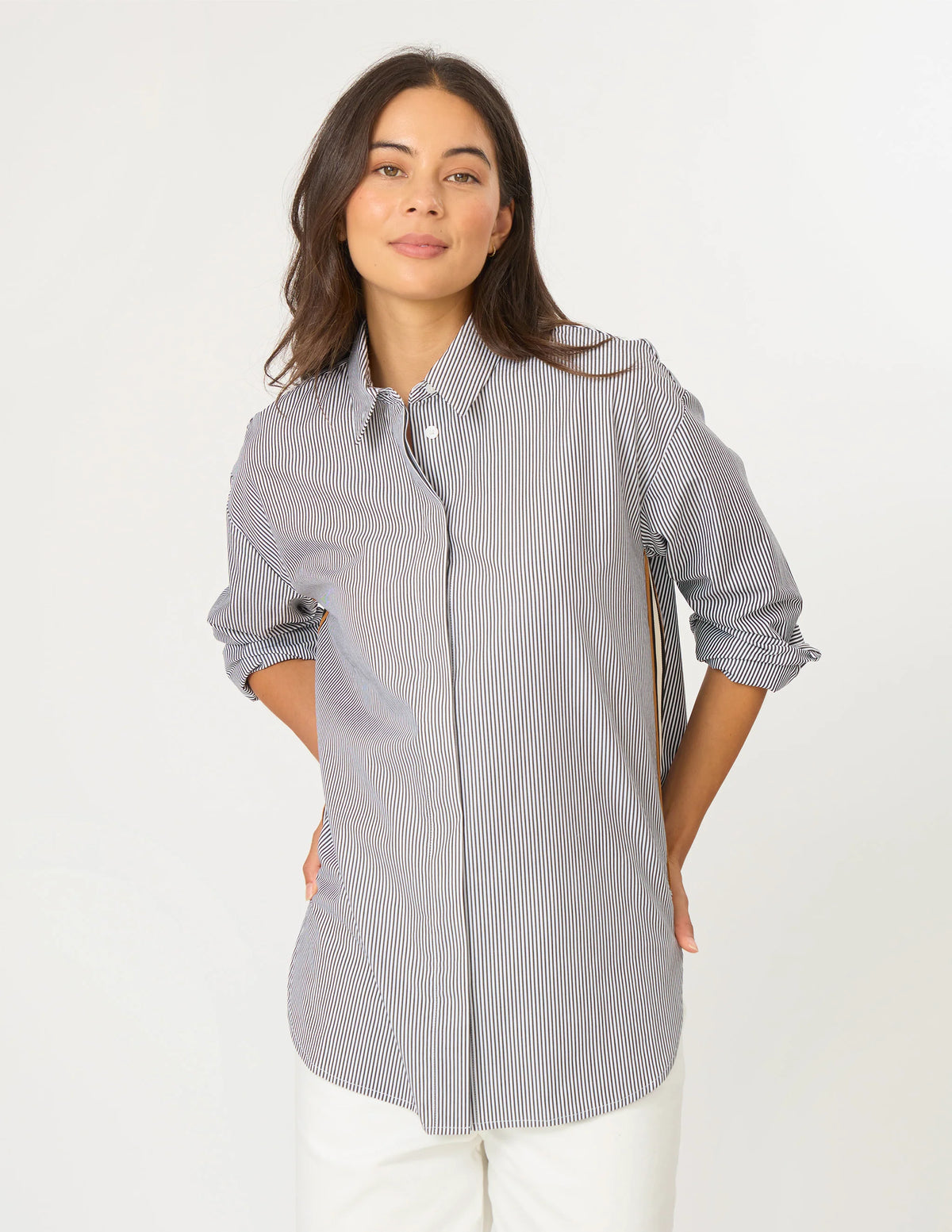 Casino Shirt - Black/White Stripe