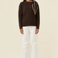 Athena Scarf Jumper Chocolate