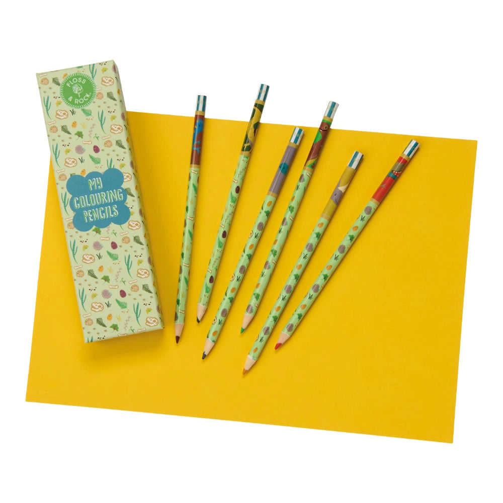 Floss & Rock My Colouring Pencils - Dinosaurs