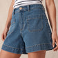 Esther Denim Patch Pocket Short Fresh Indigo