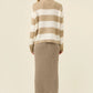 Pallas Stripe Jumper - Stone
