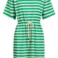 Limon Stripe Tee Dress - Green